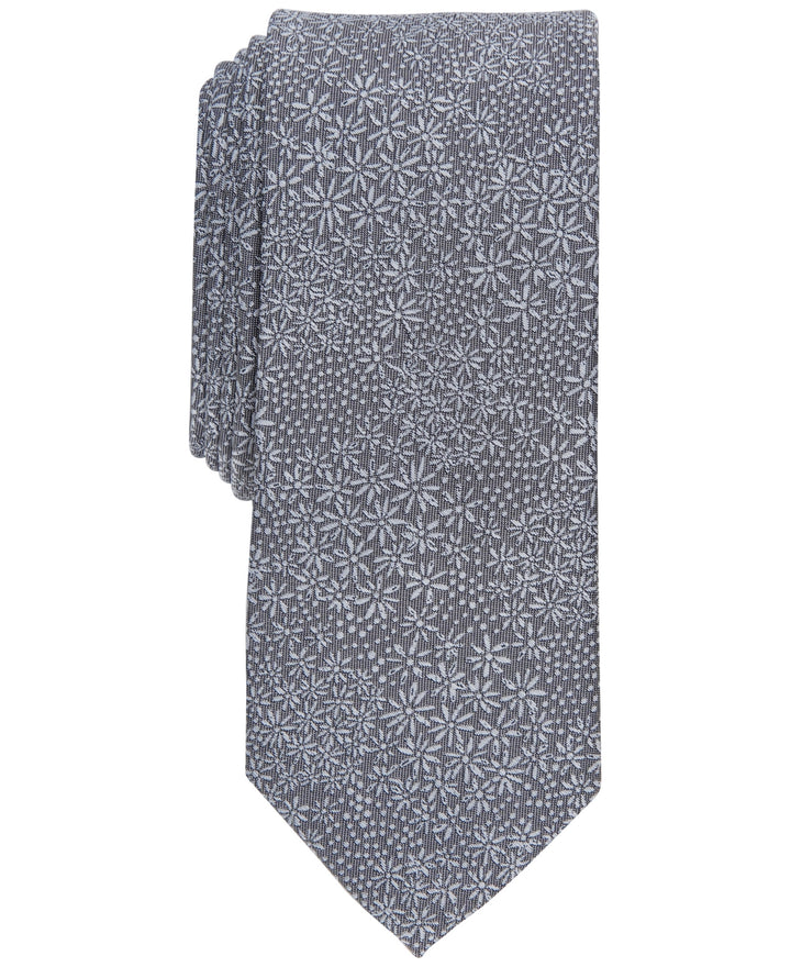 Bar III Men's Levetin Skinny Floral Tie Gray Size Regular
