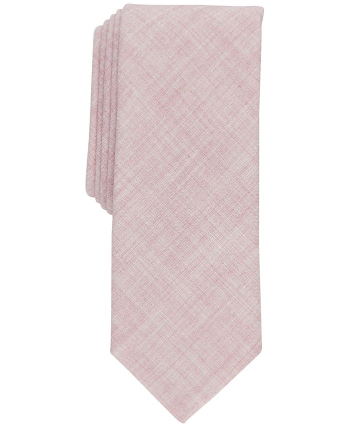 Bar III Men's Vovou Solid Tie Pink Size Regular