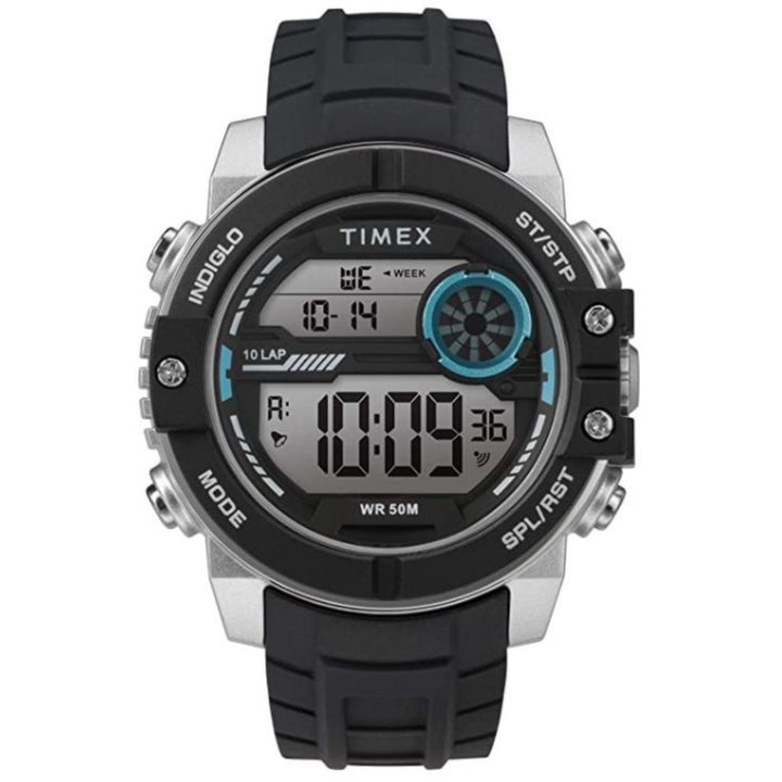 Timex 45mm Digital Sphere Digital Silicone Strap Watch