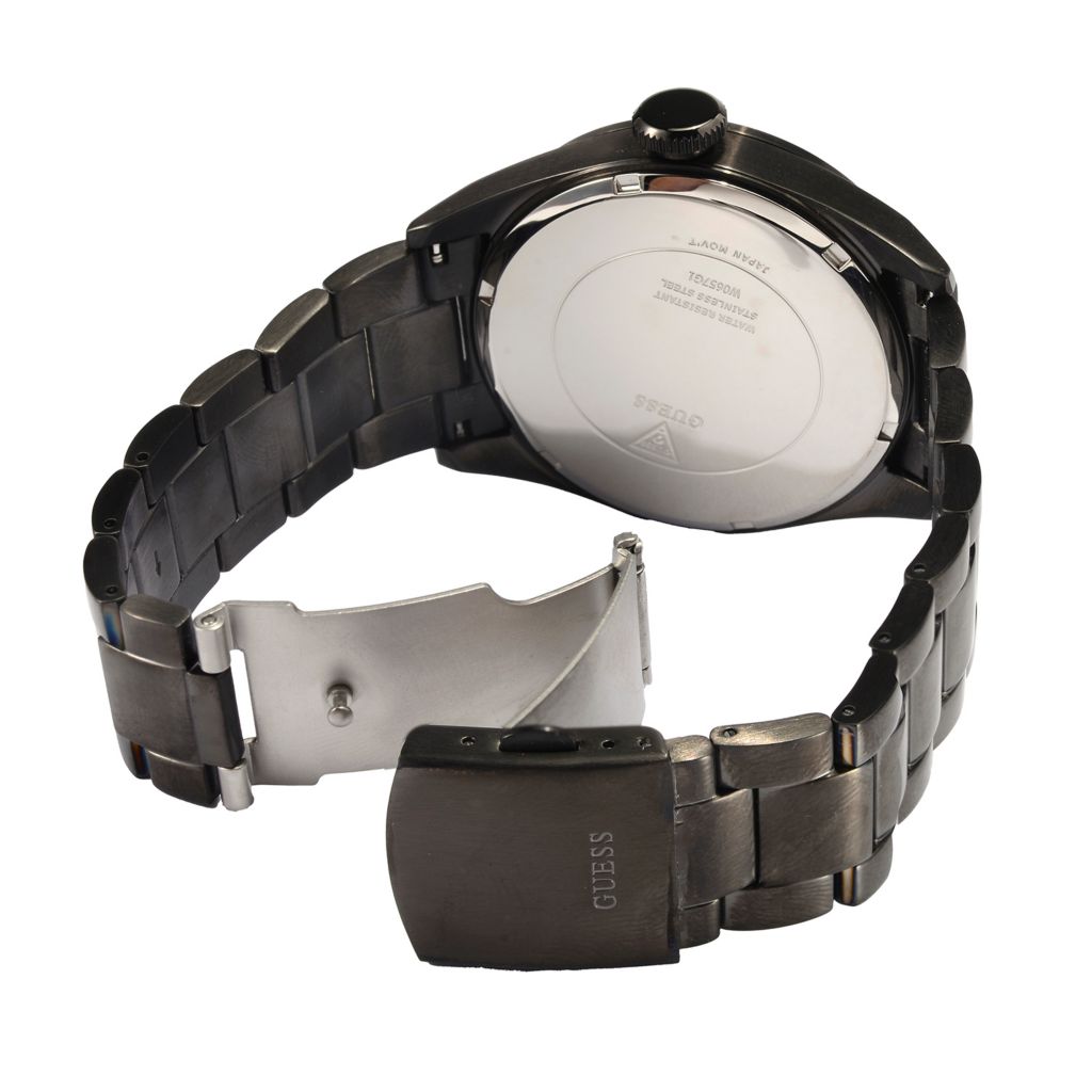 Guess 46mm Vertigo Quartz Stainless Steel Bracelet Watch