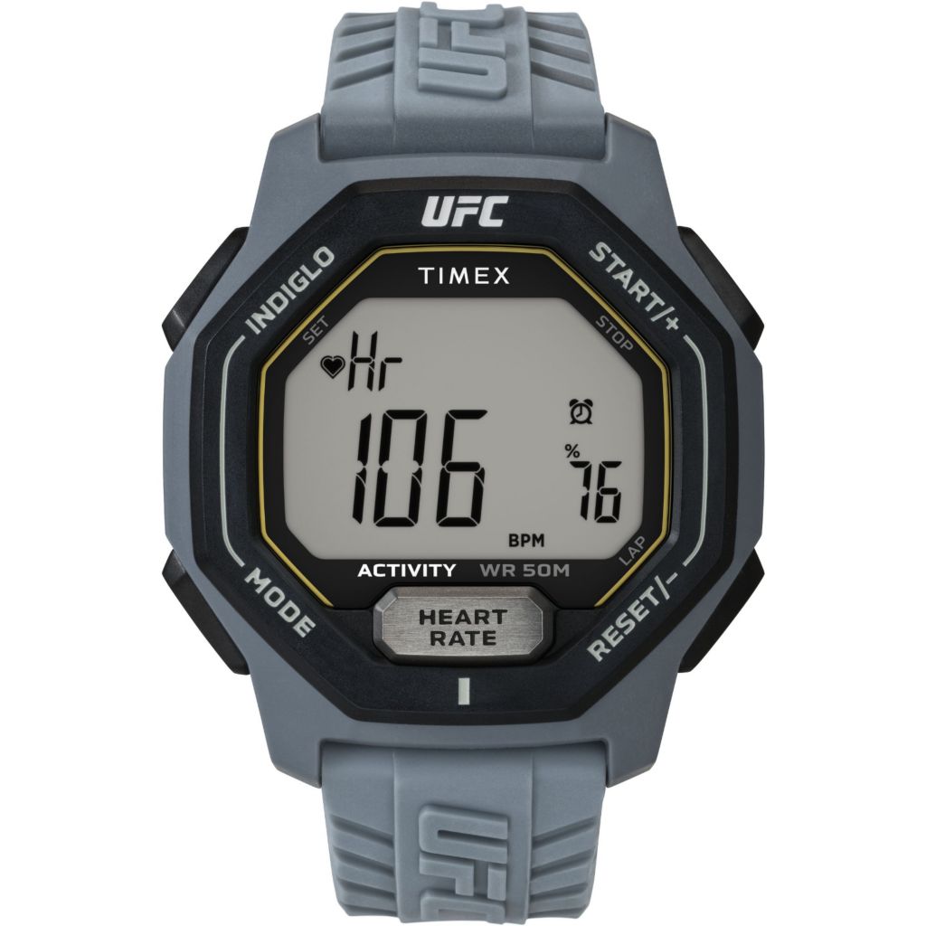 Timex 46mm UFC Spark Quartz Digital Polyurethane Strap Watch