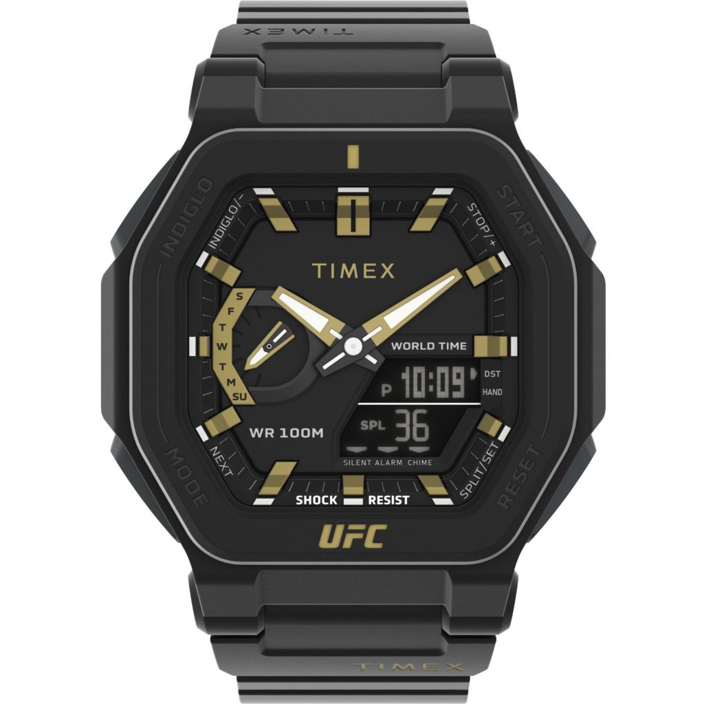 Timex 45mm UFC Colossus Quartz Ana/Digi Resin Strap Watch