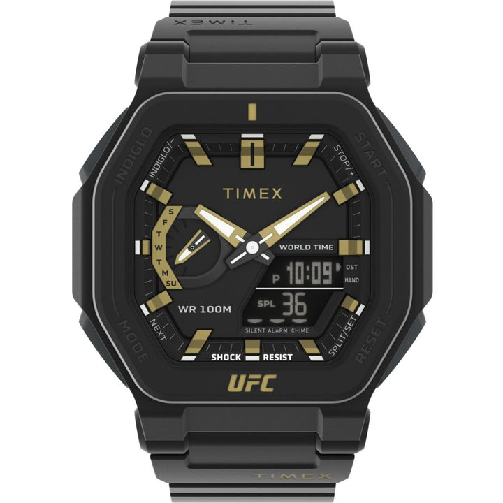 Timex 45mm UFC Colossus Quartz Ana/Digi Resin Strap Watch