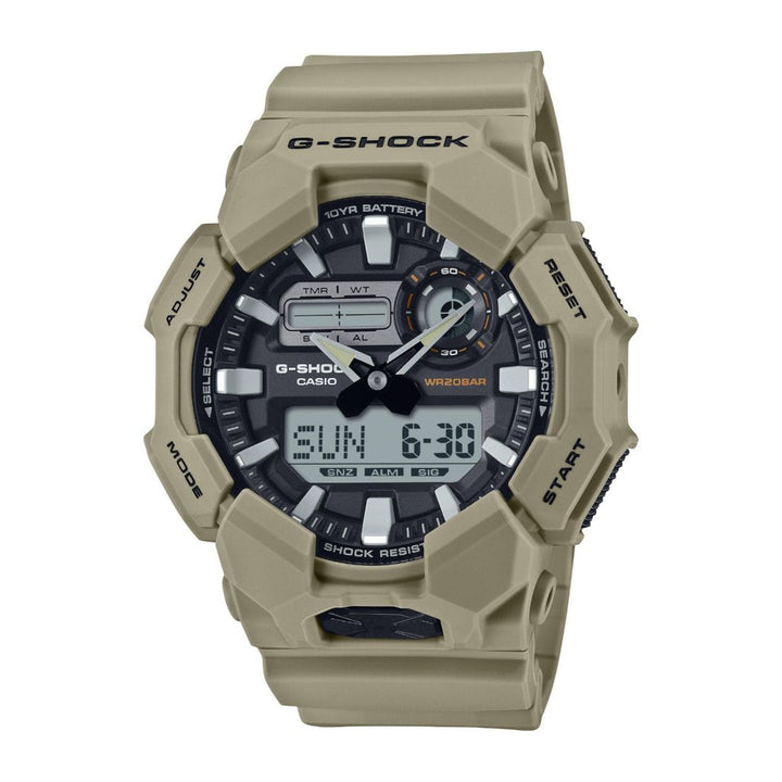 Casio 52mm G-Shock Quartz Ana/Digi Resin Strap Watch