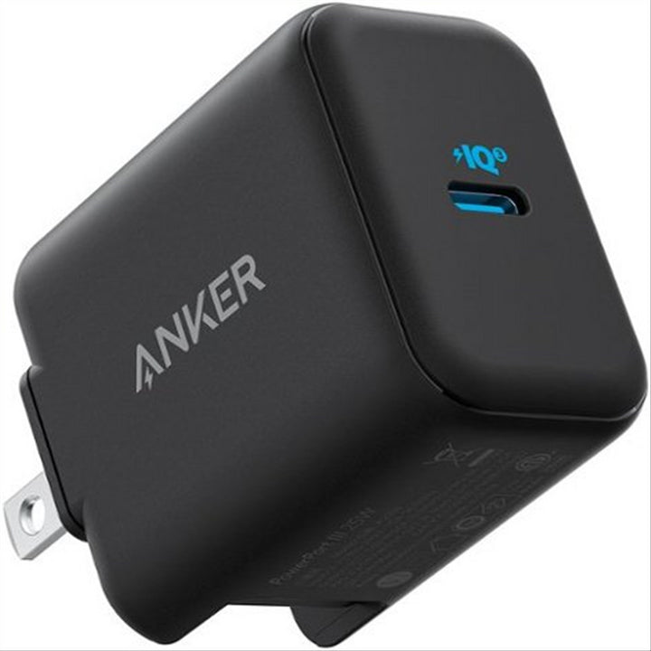 Anker - PowerPort III 25W PD Fast Wall Charger for Samsung Galaxy & other Devices - Black