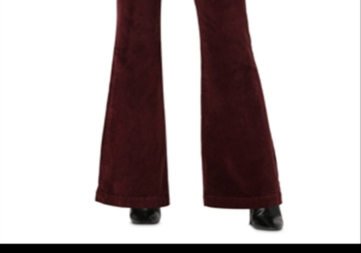 Joe's Jeans The Molly High Rise Flare Leg Pants Burgundy Size 29