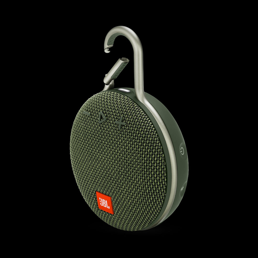 JBL Clip 3 Portable Bluetooth Speaker with Carabiner - Green