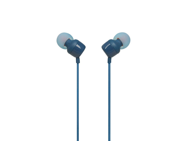 JBL - TUNE 110 Wired In-Ear Headphones - Blue