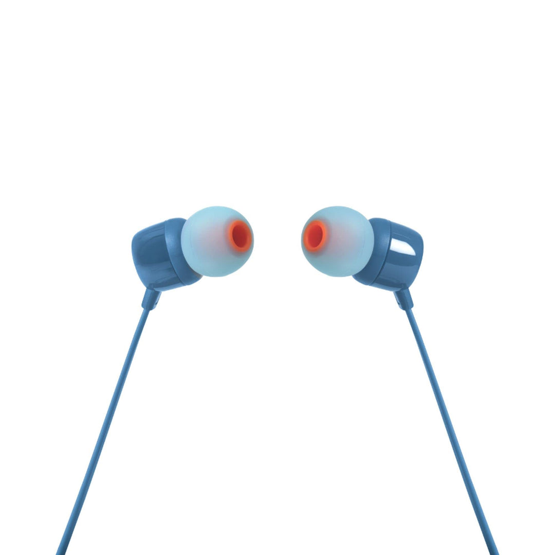 JBL - TUNE 110 Wired In-Ear Headphones - Blue