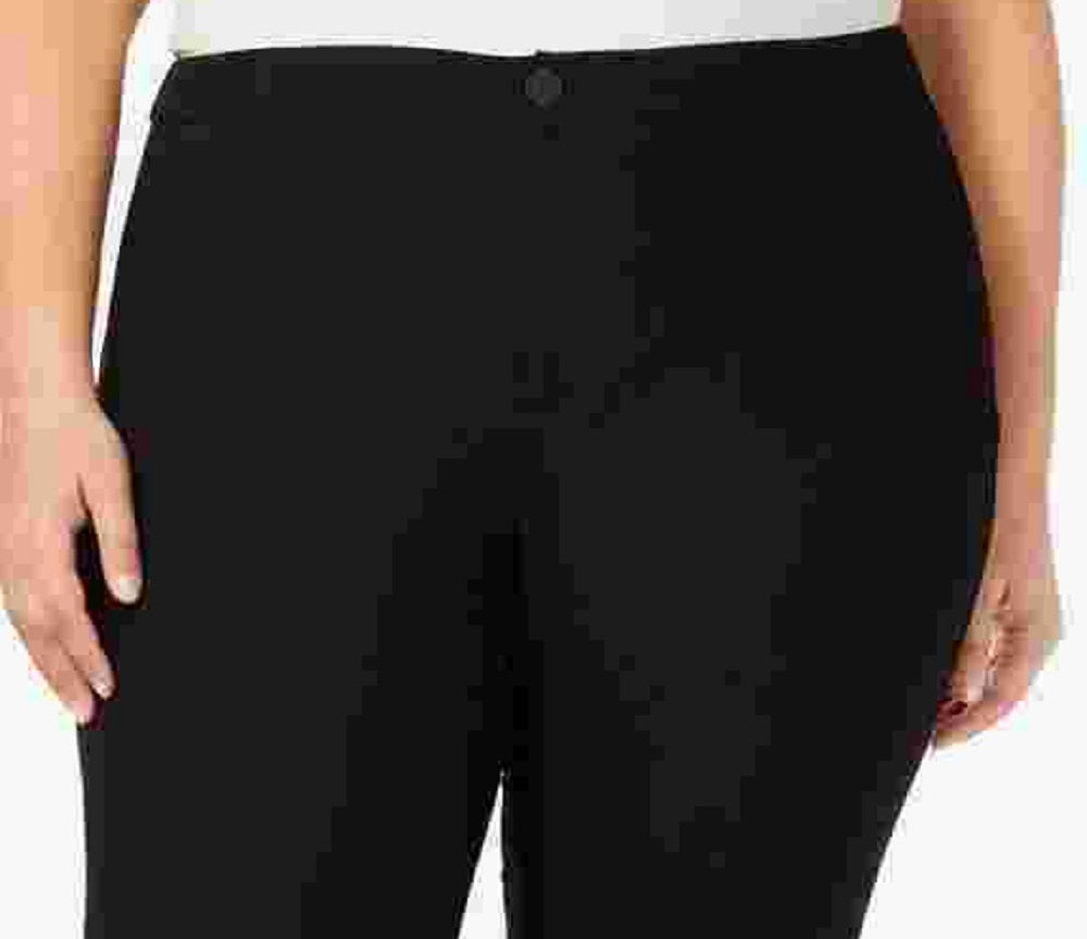 Charter Club Women's Plus Size Straight-Leg Pants  Black Size 20W