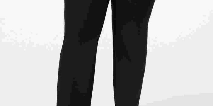 Charter Club Women's Plus Size Straight-Leg Pants  Black Size 20W