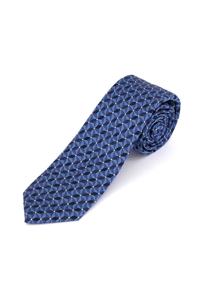 Alfani Men's Slim Geo Tie Blue Size Regular
