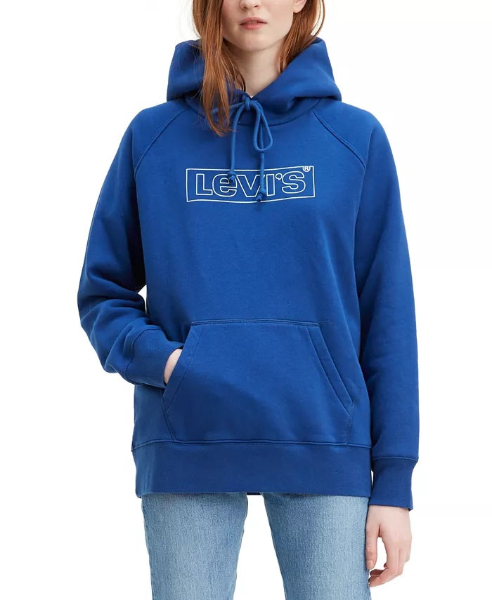 Levi's Women's Graphic Sport Hoodie Navy Size X-Large