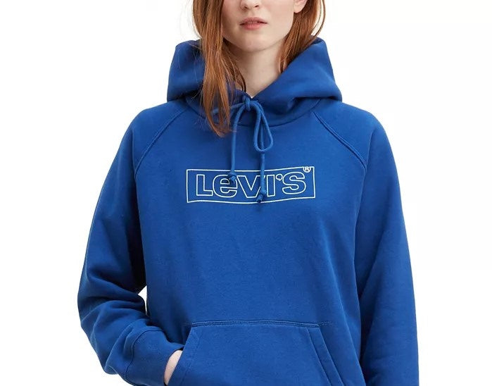 Levi's Women's Graphic Sport Hoodie Navy Size X-Large