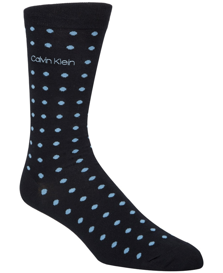Calvin Klein Men's Dot Dress Socks Navy Size Regular
