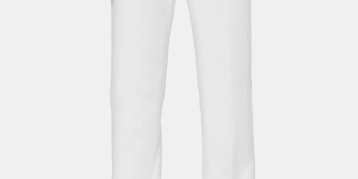 Cubavera Men's Flat Front Textured Linen Pants White Size 44X30