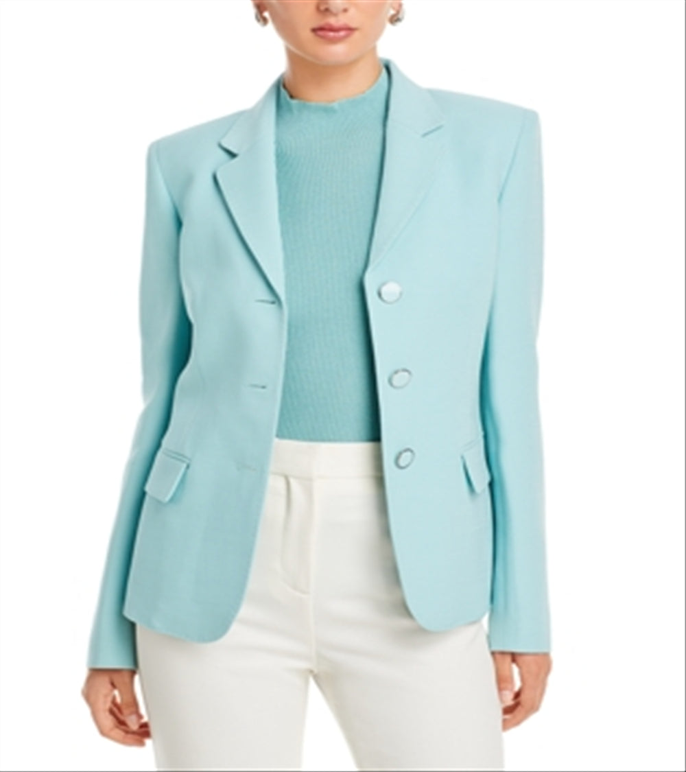 Lafayette 148 New York Notch Collar Three Button Blazer