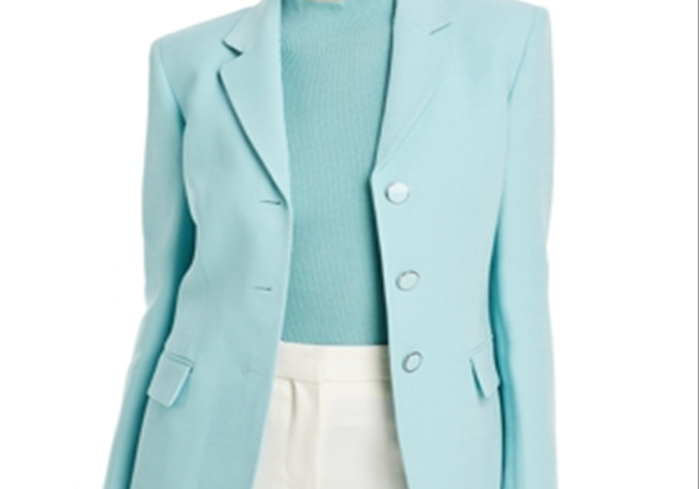 Lafayette 148 New York Notch Collar Three Button Blazer