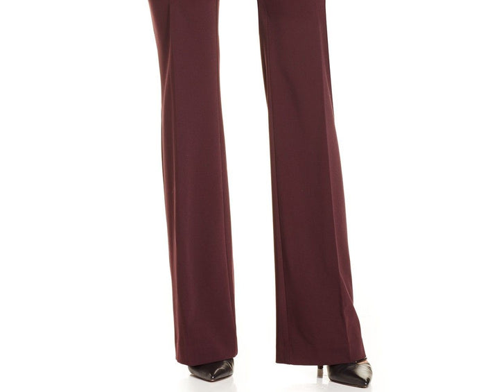 Alfani Women's Curvy-Fit Slimming Bootcut Pants Regular Short & Long Lengths Wine Size 4