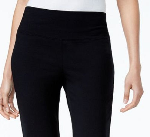 Style & Co Women's Tummy-Control Bootcut Pull-On Pants Black Size Large