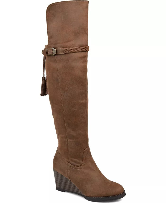 Journee Collection Women's Jezebel Boot Shoes Brown Size 7 M