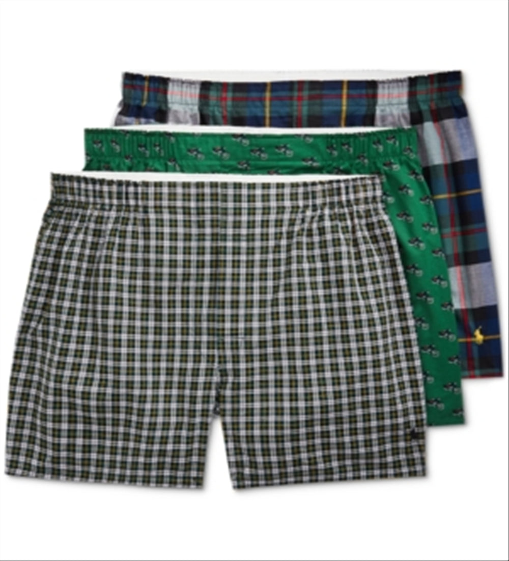 Polo Ralph Lauren Woven Boxers - 3-Pack Multi Size L
