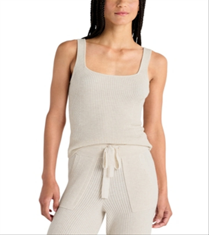Splendid Georgie Ribbed Tank Beige Size L
