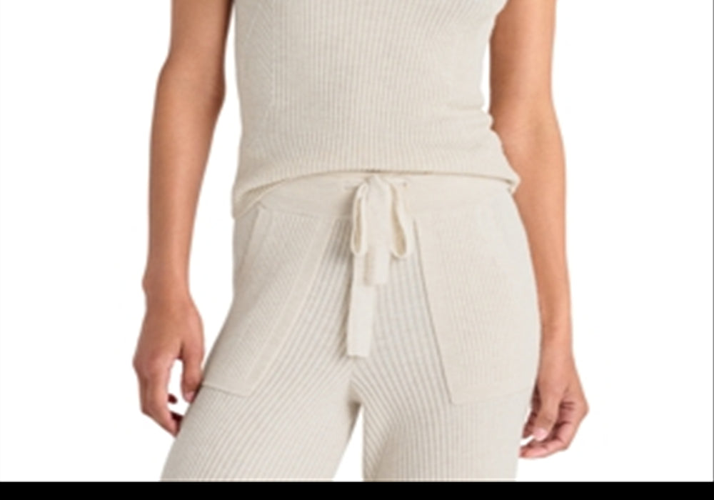 Splendid Georgie Ribbed Tank Beige Size L