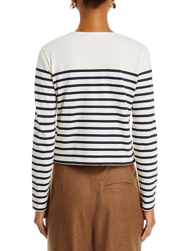 Maison Labiche Cotton Striped Top Size M