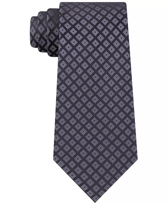 Kenneth Cole Reaction Men's Silk Professional Neck Tie Black Size Regular