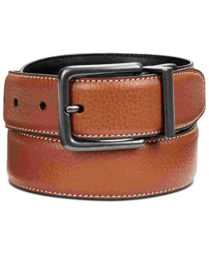 Perry Ellis Men's Portfolio Casual Reversible Belt Brown Size 38