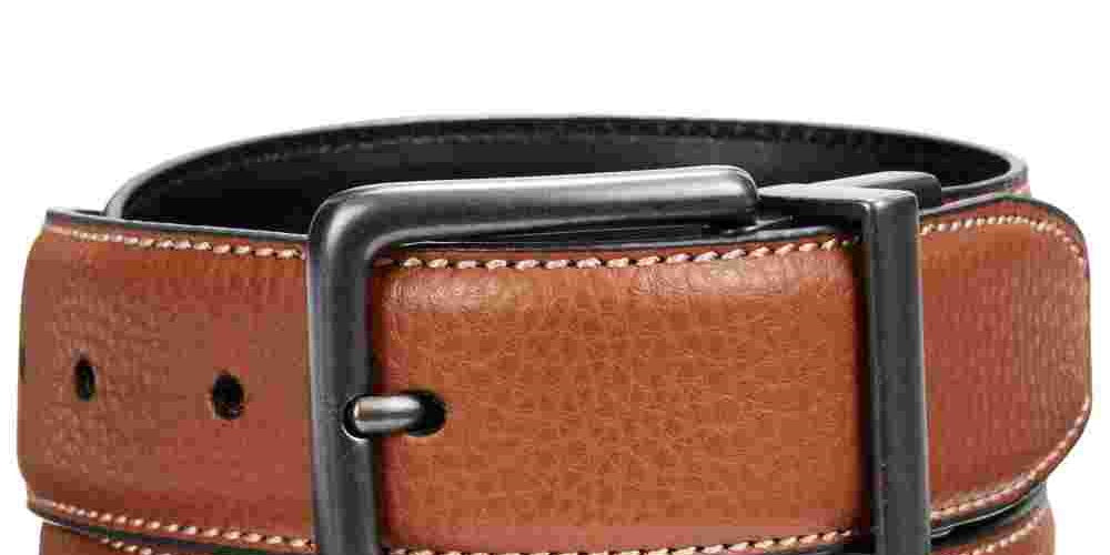 Perry Ellis Men's Portfolio Casual Reversible Belt Brown Size 38
