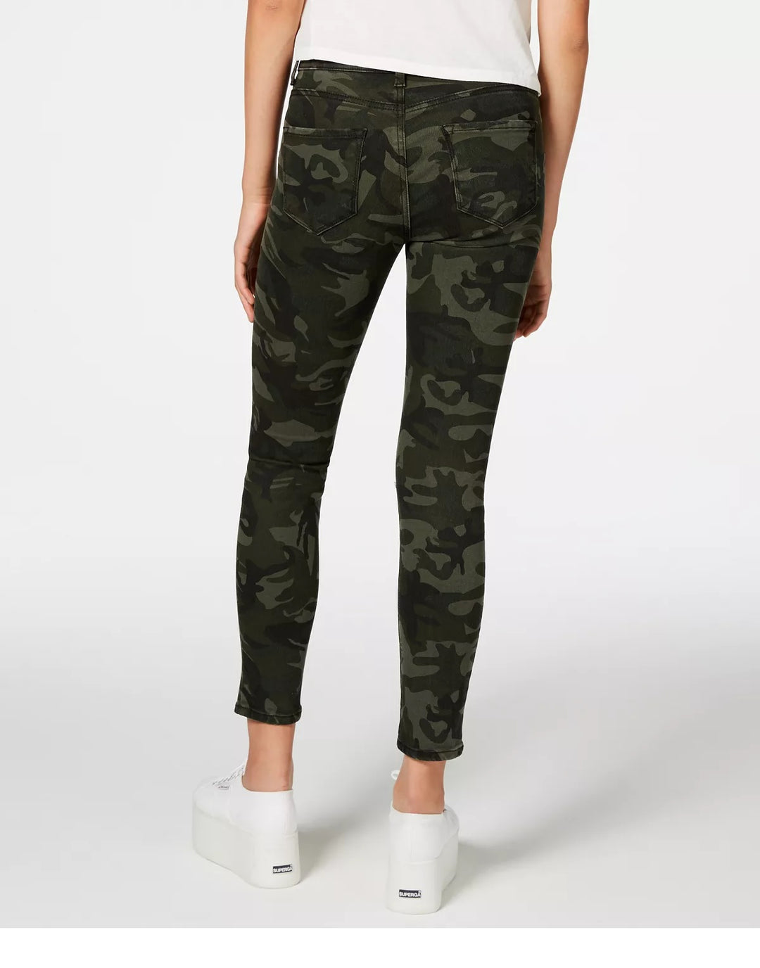 STS Blue Women's Ellie Camouflage-Print Ankle Skinny Jeans Green