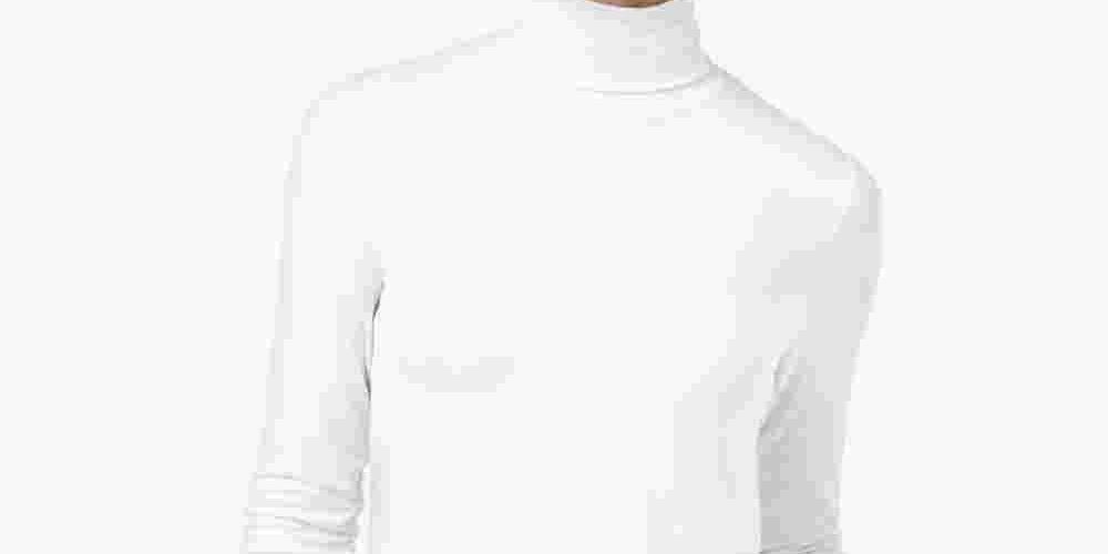 Maison Jules Women's Turtleneck Top White Size Medium