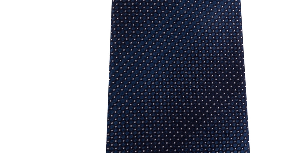 Kenneth Cole Reaction Men's Neck Tie Ombre Polka Dot Slim Silk Blue Size Regular