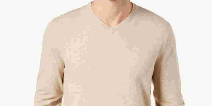 Alfani Men's Big & Tall Polo Shirt Beige Size Medium