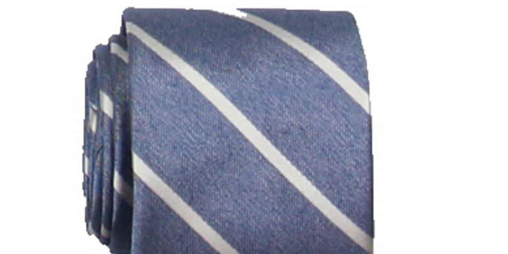 Nautica Men's Delaney Striped Business Neck Tie Gray Size Regular