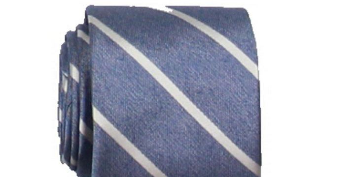 Nautica Men's Delaney Striped Business Neck Tie Gray Size Regular