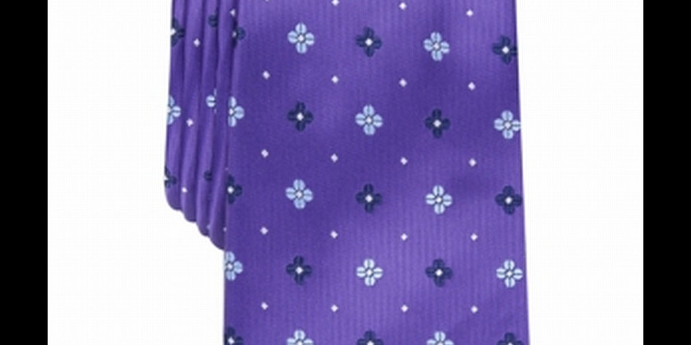Club Room Men's Classic Neat Tie Purple One Size