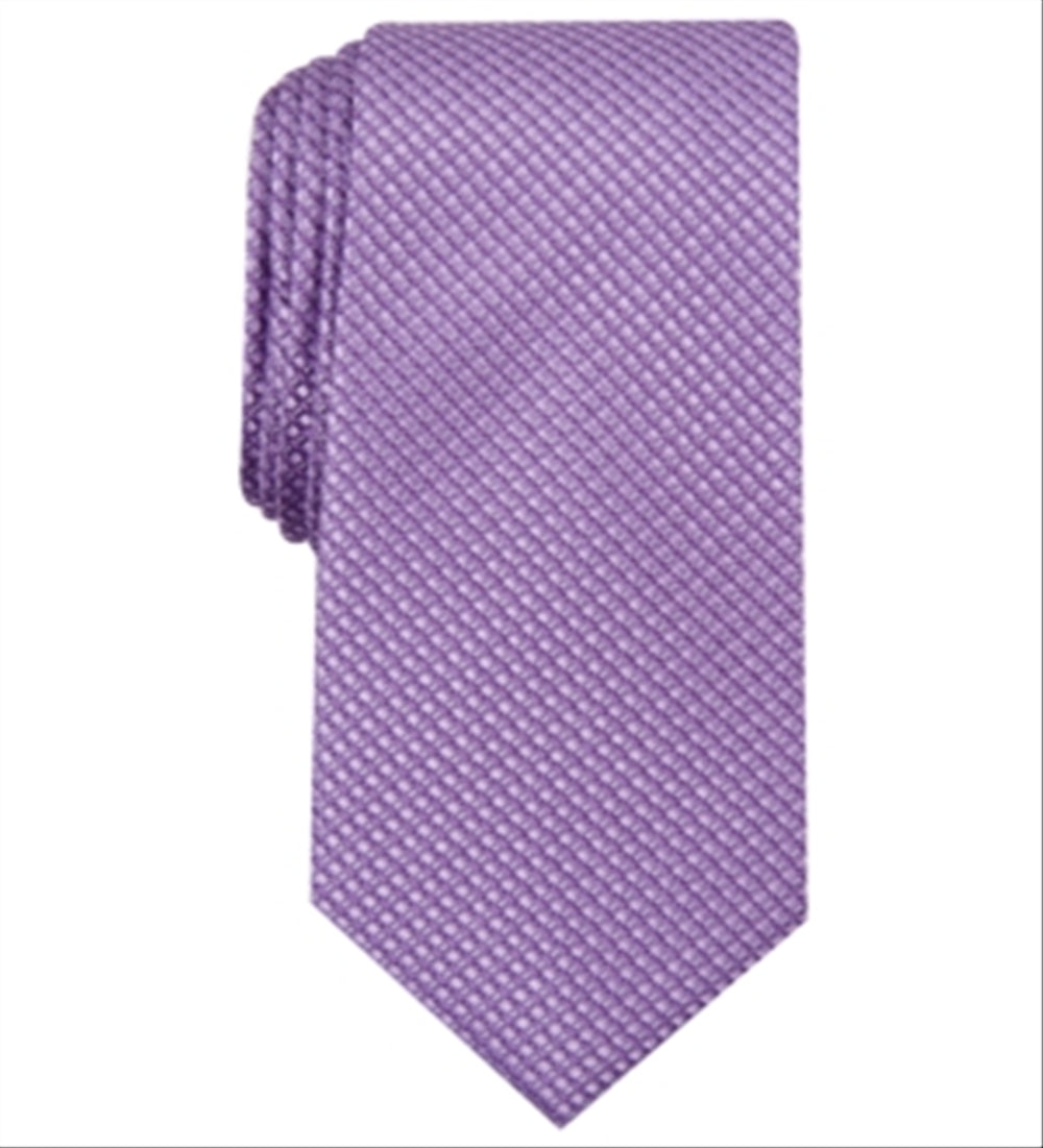 Alfani Men's Costello Silk Blend Pattern Neck Tie Purple One Size