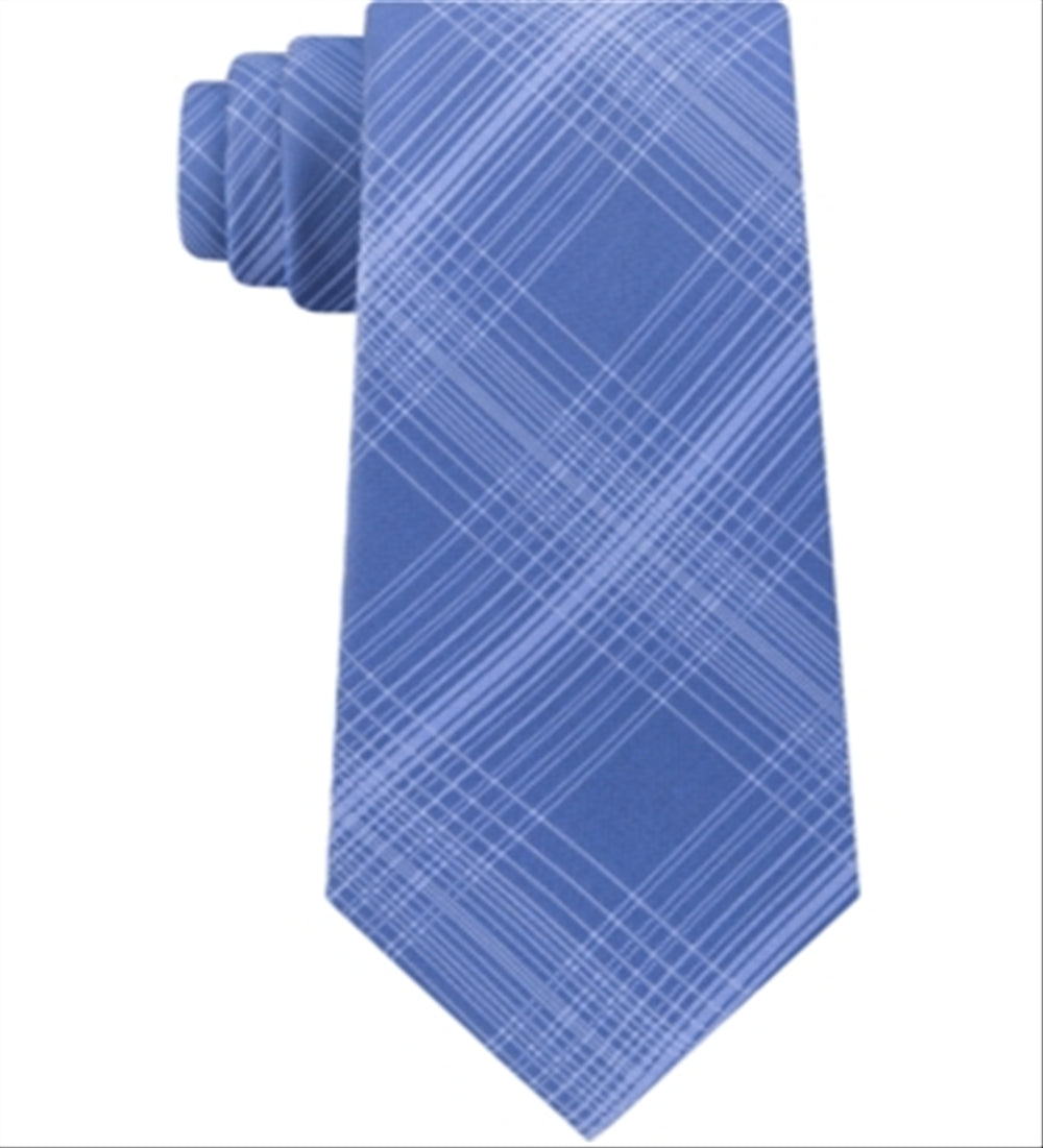 Kenneth Cole Reaction Men's Tyler Silk Blend Professional Neck Tie Blue Size Regular