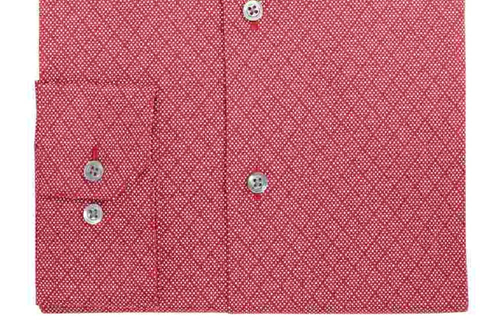 Alfani Men's Red Patterned Collared Dress Shirt Red Size 16.5- 32/33