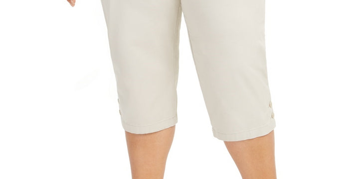 Karen Scott Women's Plus Size Capri Pants Gray Size Petite Small