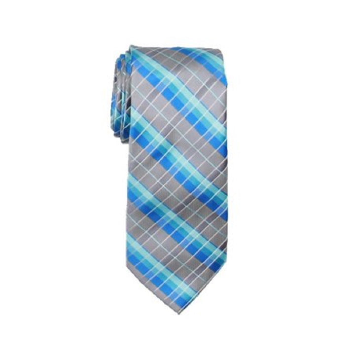Van Heusen Men's Plaid Professional Neck Tie Blue Size Regular