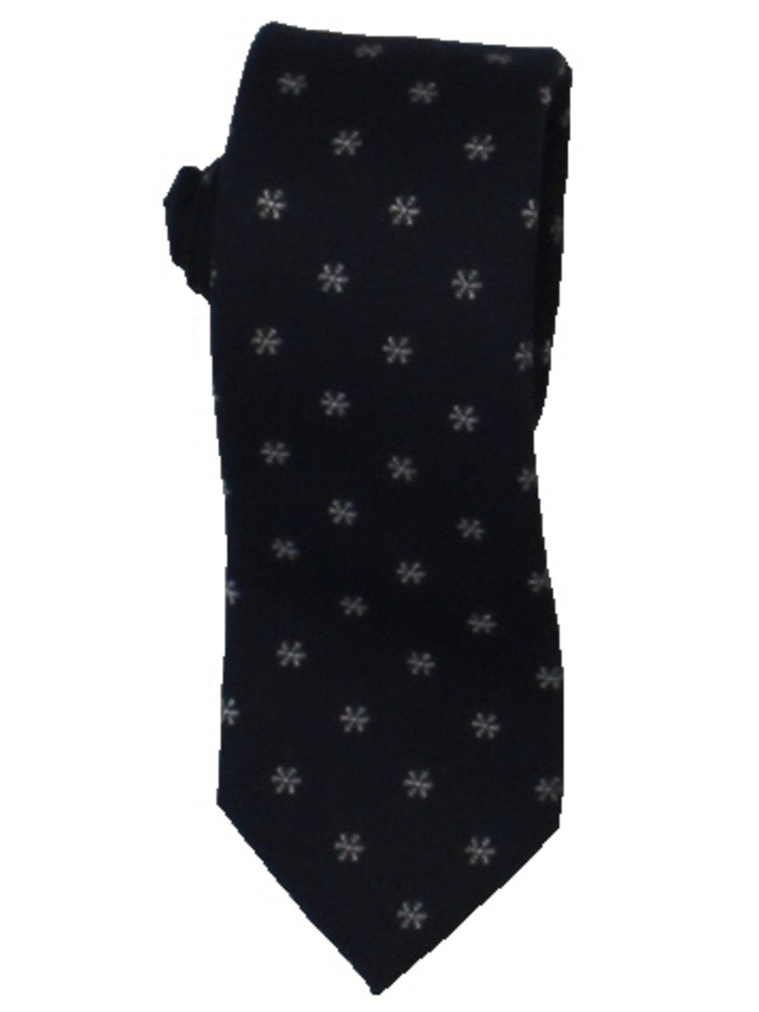 Bar III Men's Snowflake Silk Blend Holiday Neck Tie Navy Size Regular