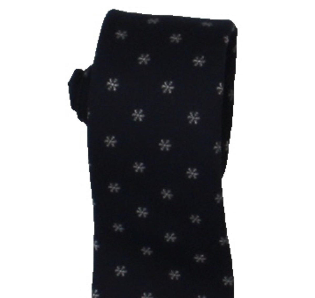 Bar III Men's Snowflake Silk Blend Holiday Neck Tie Navy Size Regular