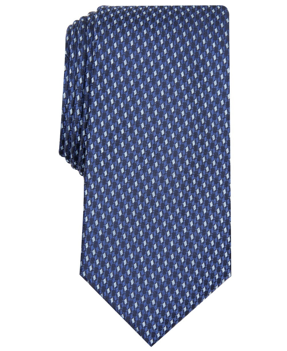 Alfani Men's Slim Neat Tie Blue Size Regular