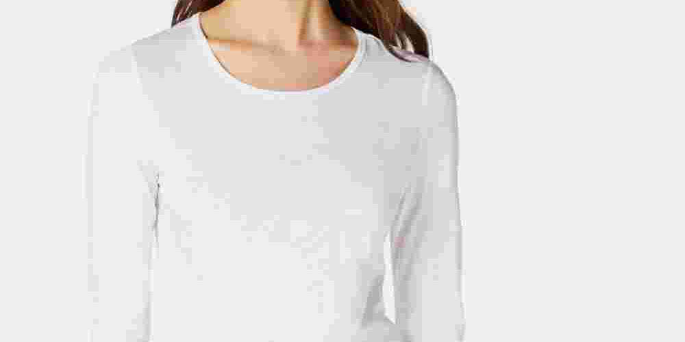 Maison Jules Women's Maison Jules High-Low T-Shirt White Size X-Small