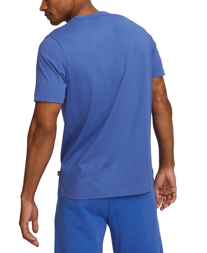 Puma Men's Essential Logo T-Shirt Blue Size Small