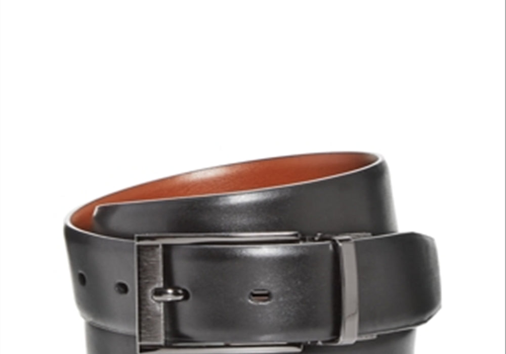 The Men's Store at Bloomingdale's Men's Reversible Leather Belt Black Size 32